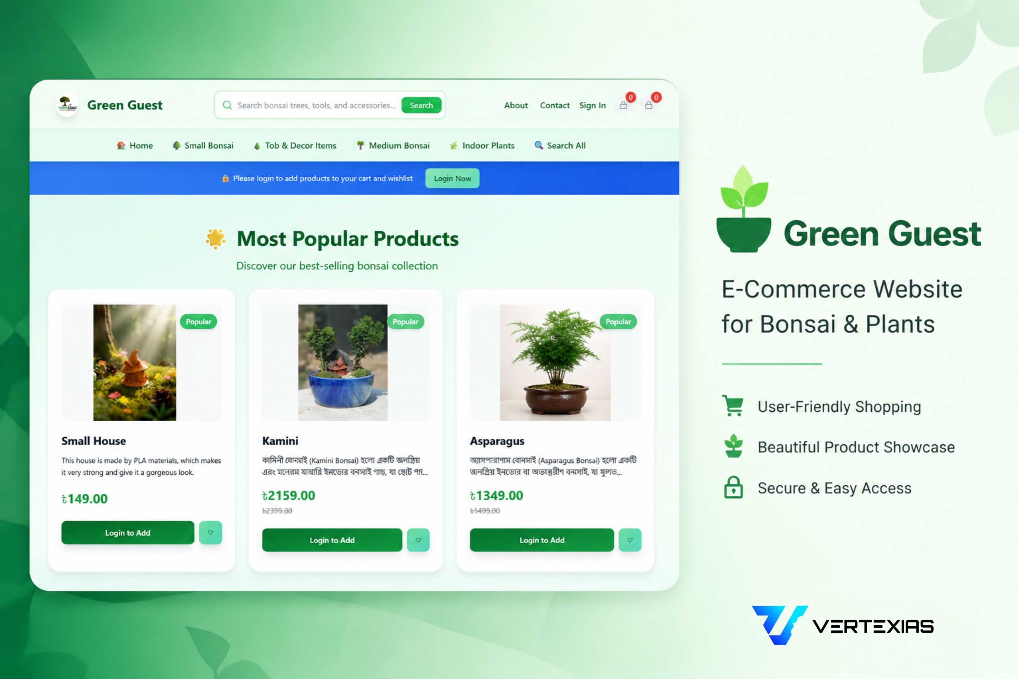 Green Guest Bd - Plants E-Commerce Platform